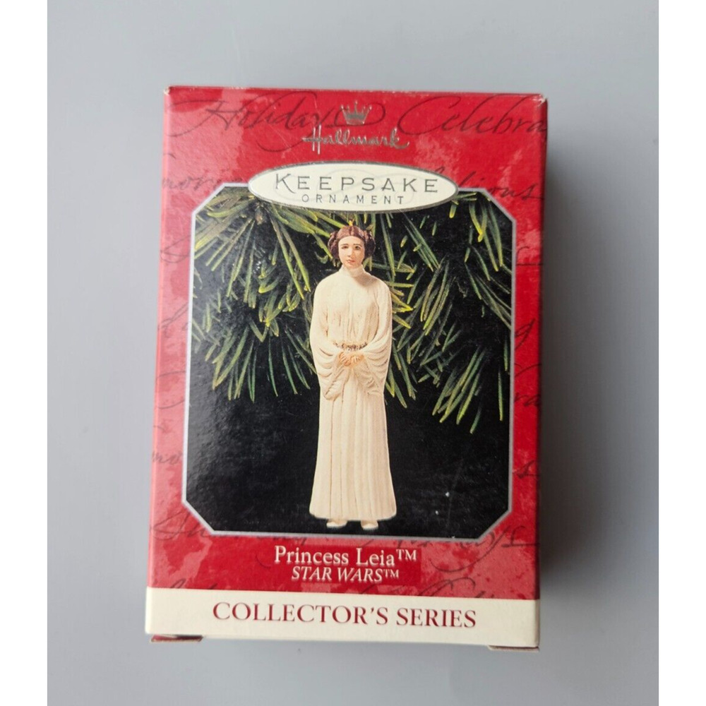 Vintage Star Wars Princess Leia Hallmark Keepsake Ornament Collector 1998